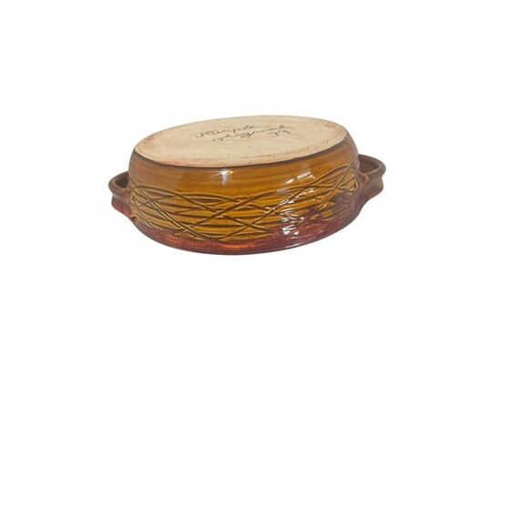 VINTAGE DRYDEN JK ORIGINAL 1979 BROWN GLAZED BOWL POTTERY MID CENTURY MODERN - Picture 14 of 16